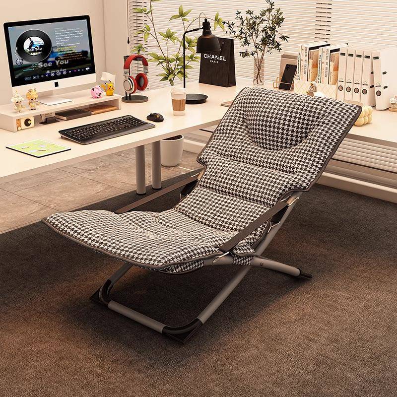 家用折叠躺椅可躺可睡懒人沙发椅电脑椅两用午休椅办公室午睡神器
