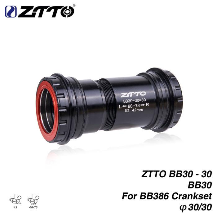 ZTTO自行车BB30对锁中轴螺纹旋入式四培林中轴适用Φ30mm轴心
