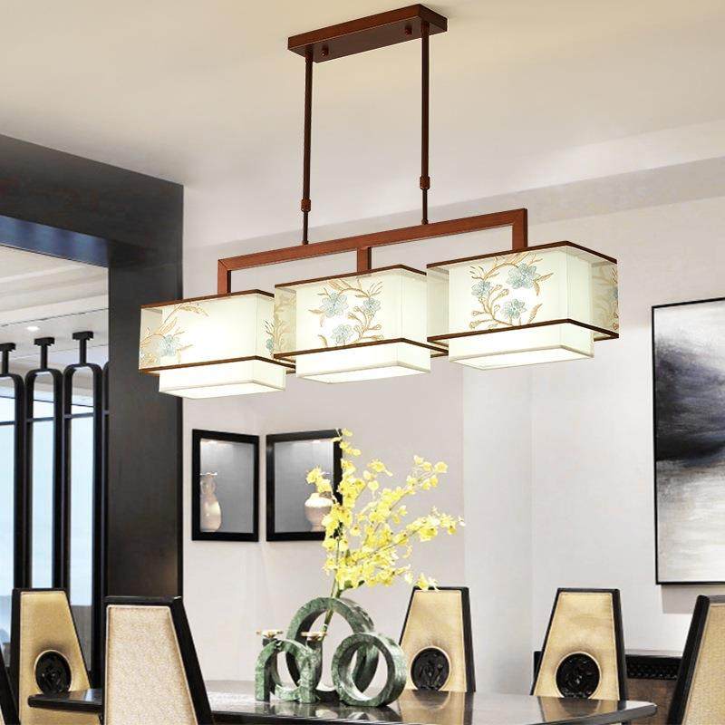 中式餐厅吊灯简约现代创意中式装修风格灯具家用led灯具中山灯具