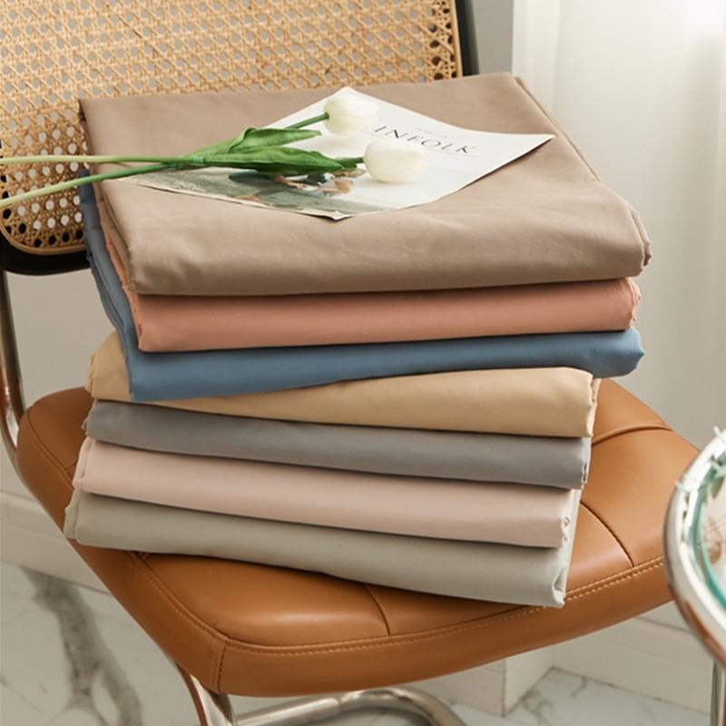 100支全棉磨毛床笠单件秋冬季加厚纯棉床罩床单枕套纯色被套被罩