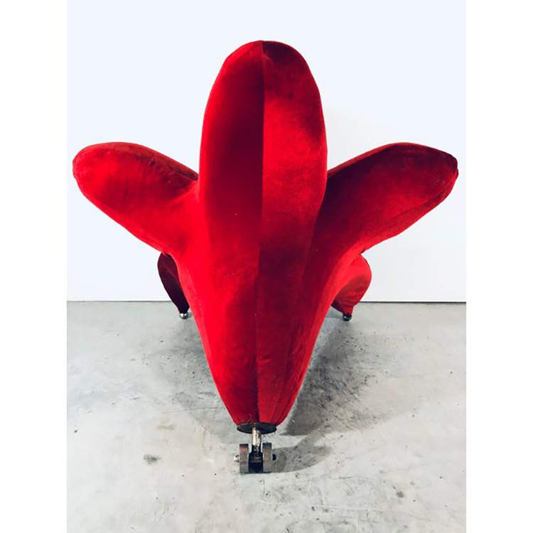 百合花椅喇叭花瓣沙发椅设计师时尚异形样板房别墅卧室舒适休闲椅