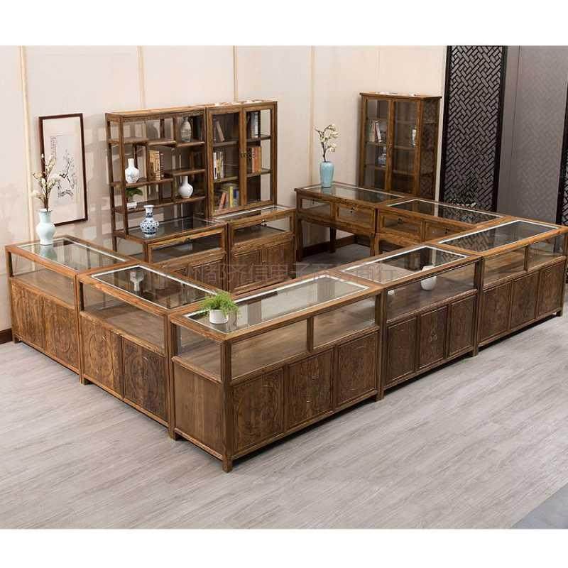 展柜陈列柜首饰榆木中式仿古实木玻璃货柜珠宝展示柜玉器柜台瑞序,婴童用品,其它婴童用品,淘宝优惠券,粉丝福利购,淘宝优惠卷