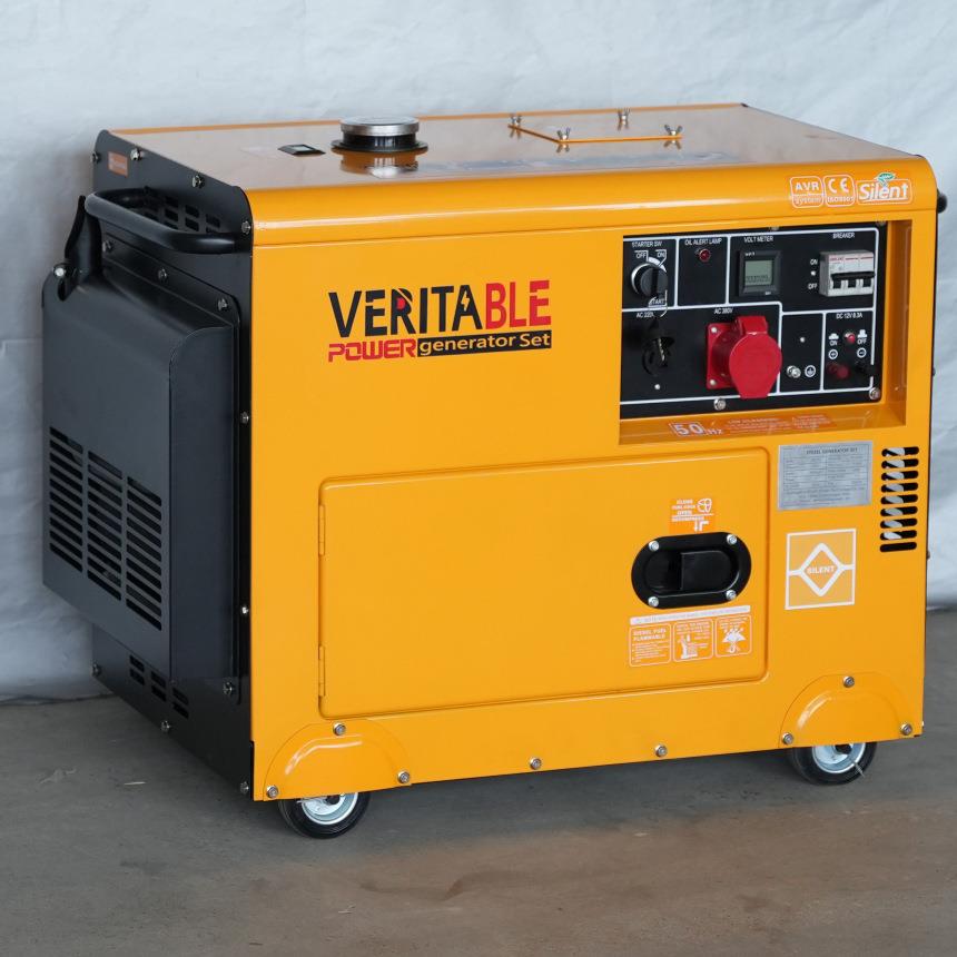 10千瓦kw小型移动便携式静音风冷柴油发电机组单相220V三相380伏