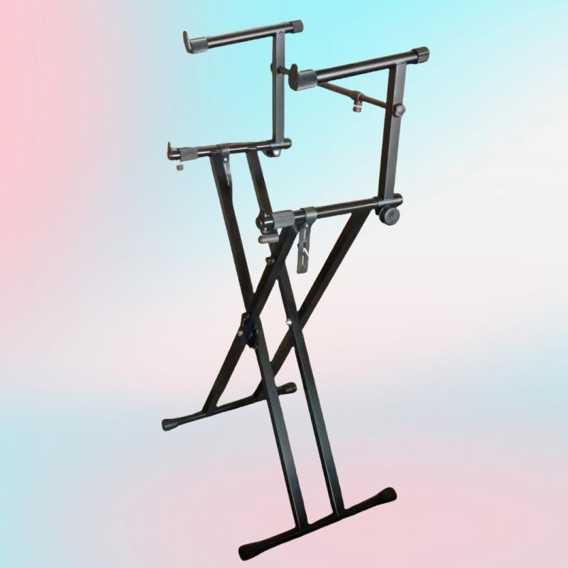 双层双管电子琴架X型电子琴架双层键盘架x电子琴支架合成器架