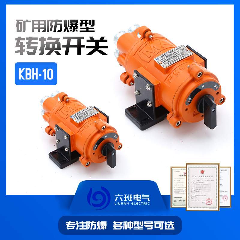 矿用隔爆型KBH-10转换开关铸钢材质防爆检修行程开关防爆旋钮开关