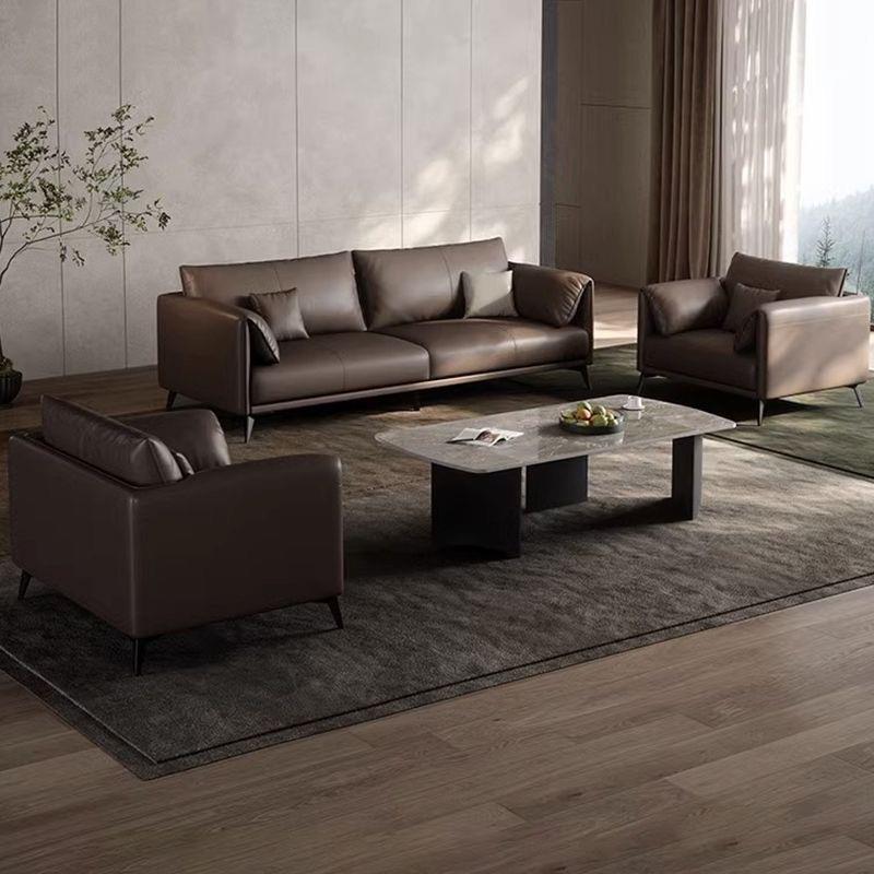 办公室沙发商务老板会客室接待休闲现代办公简约茶几组合套装