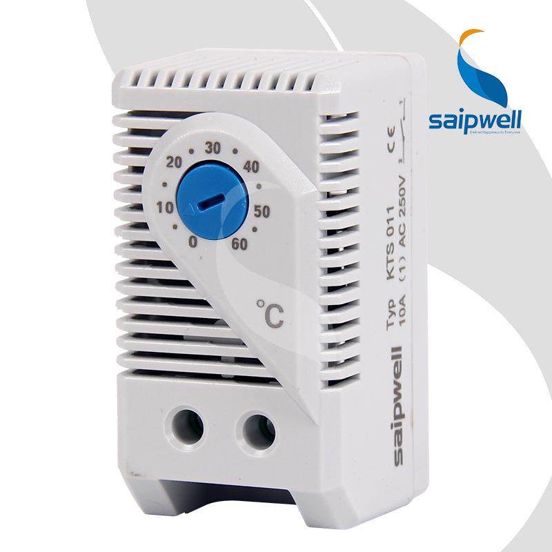 机柜风机KTS控温开关0-60度轴流风机温控器控制机箱信号灯控制器