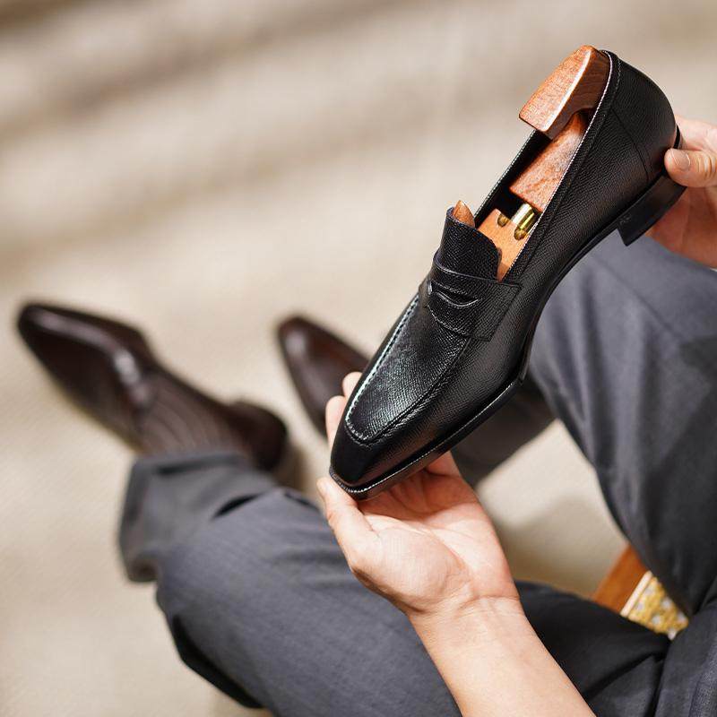 北町秋季新款掌纹便士乐福方头轻便时尚经典方头百搭舒适英伦风,流行男鞋,乐福鞋（豆豆鞋）,淘宝优惠券,粉丝福利购,淘宝优惠卷