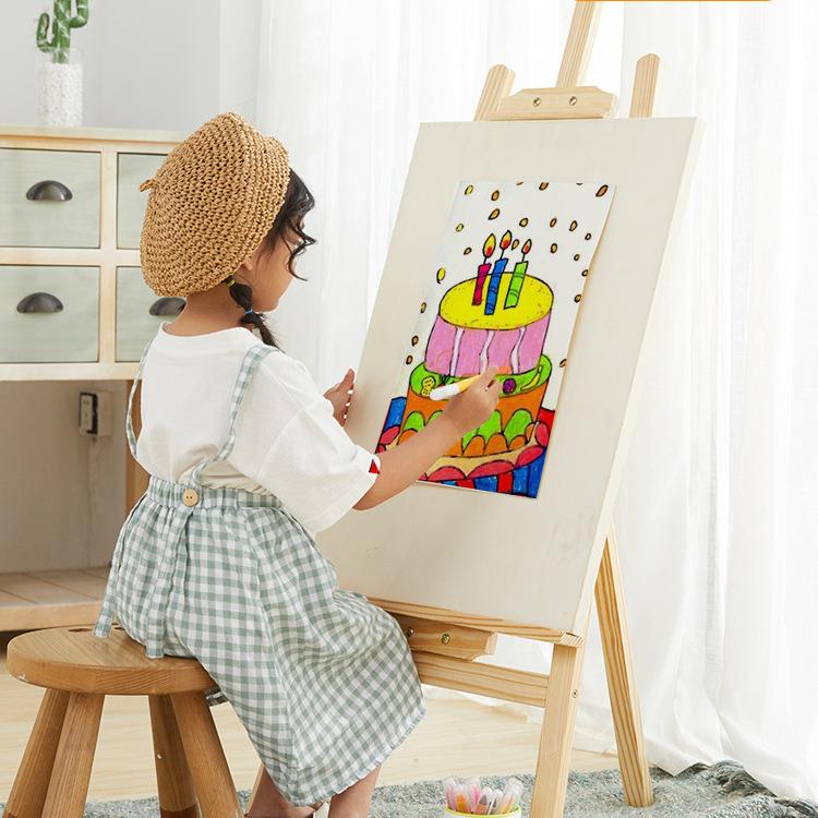 儿童画板画架家用木制小学生绘画教学套装多功能便携写生美术生