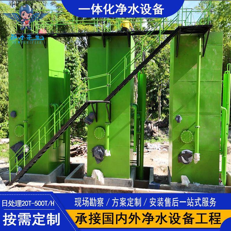 一体化净水设备生活用水过滤设备重力式虹吸自动反冲洗过滤器
