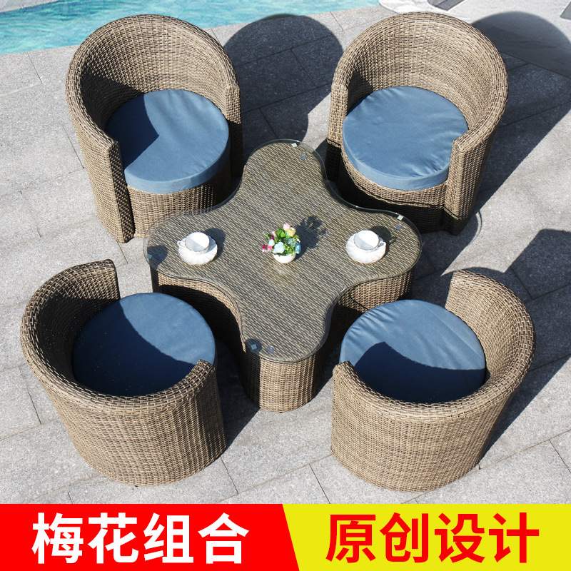 户外藤编沙发室外别墅花园室内客厅阳台藤编休闲藤椅家具沙发组合