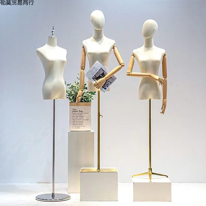 新款服装店半身模特假人道具展示架饰品服饰服装人台展示泡沫