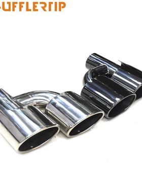 适用于奔驰W204C级C180C200C260C300改装C63AMG四出椭圆尾喉排气