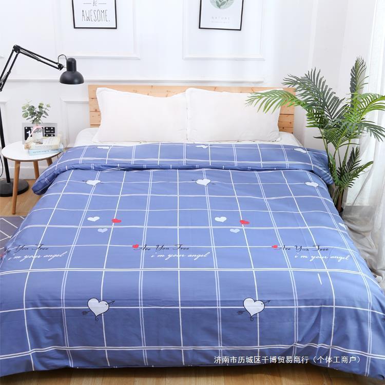 被罩棉布纯棉单人双人男女学生宿舍结婚1.5米1.8m单件
