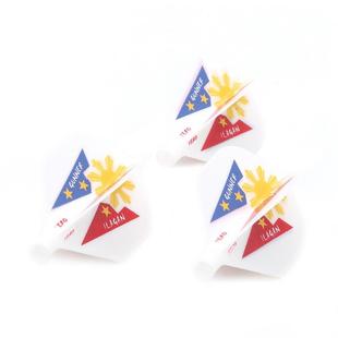 CUESOUL/Q獣标准型弹簧白色镖翼AK4飞镖旋转尾翼专业飞镖配件尾叶