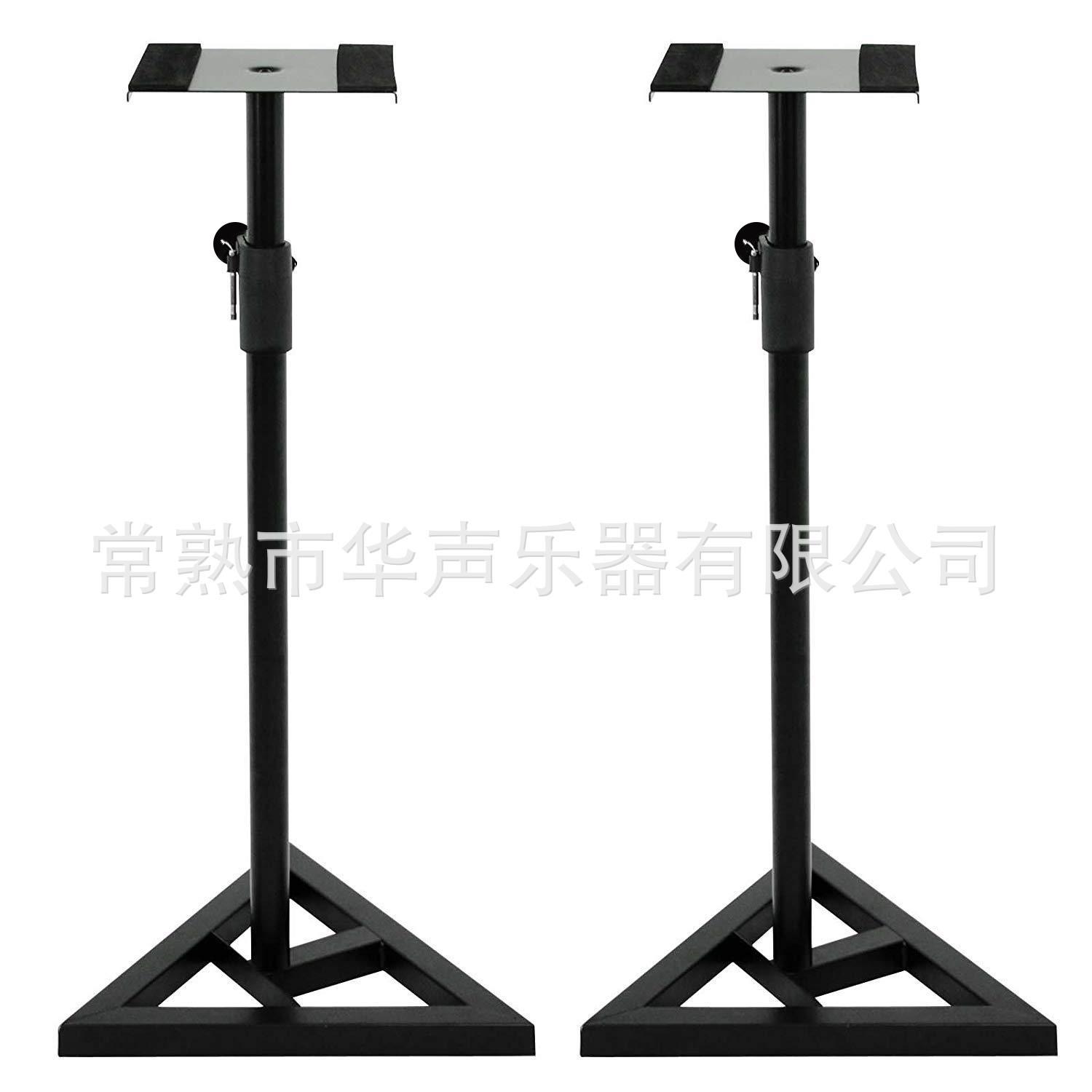 落地三角底座音箱音响支架出口品质自动升降调节稳重便捷安装