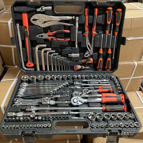 汽修组套套筒套管棘轮扳手修车汽修工具套装工具箱汽车维修工具箱