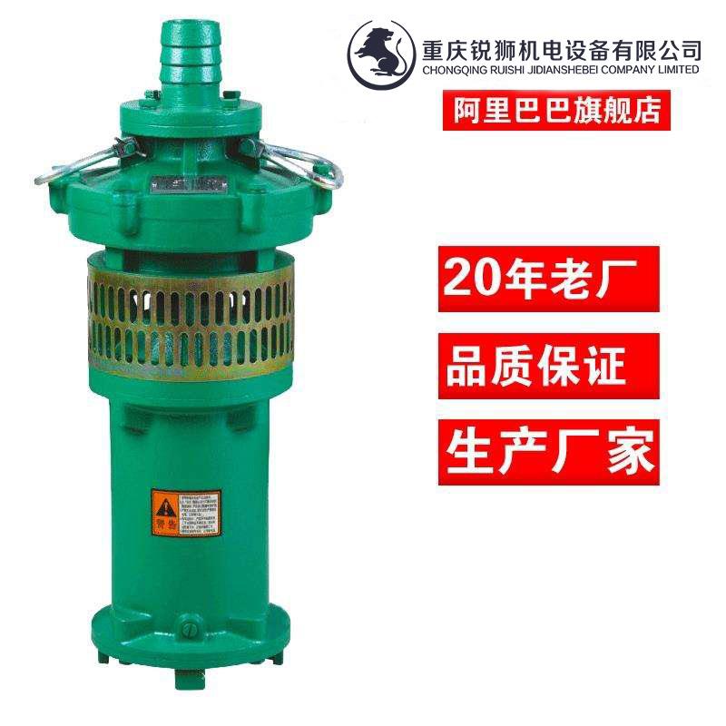 重庆QY油浸泵充油式喷泉潜水泵农田大流量高扬程工业三相380V离心