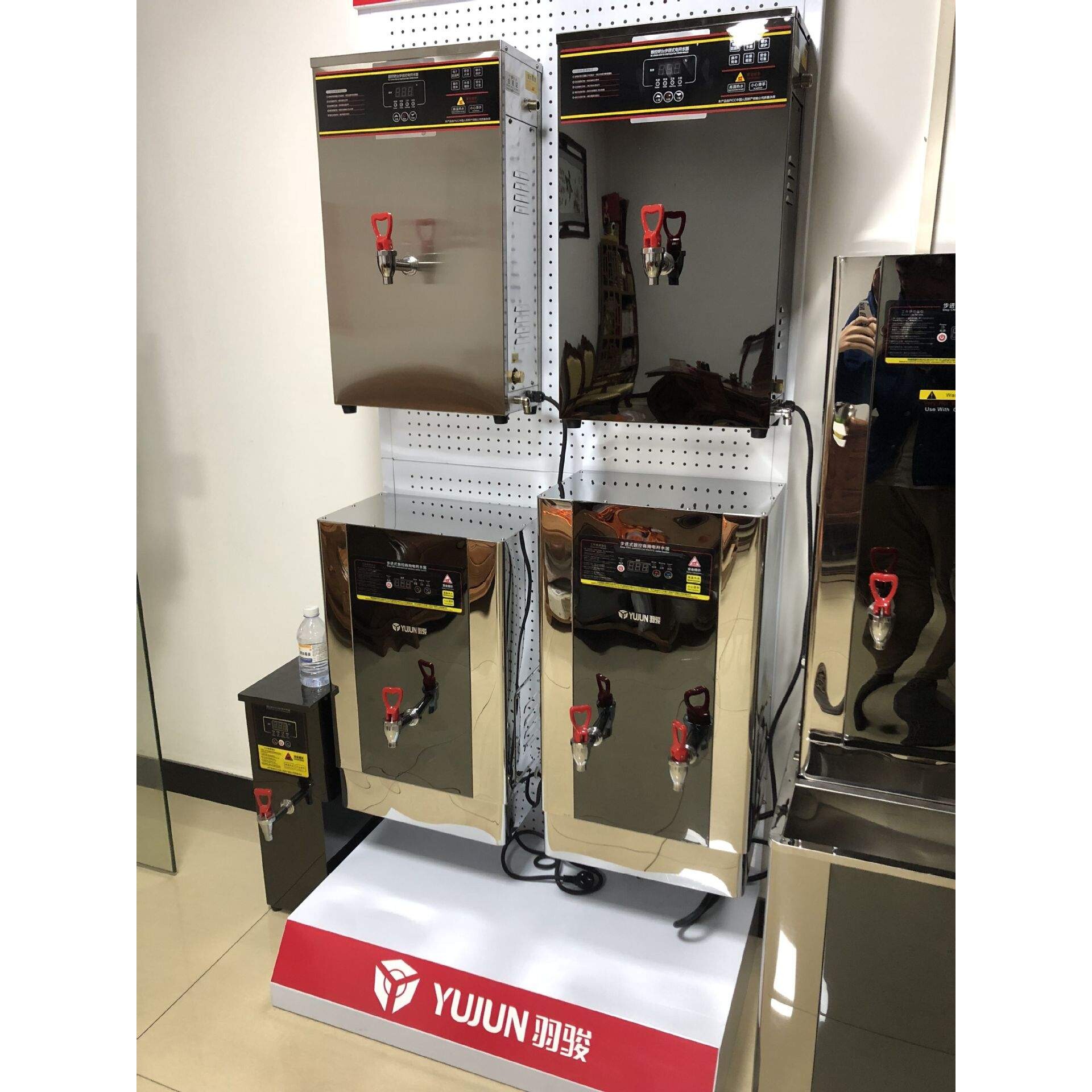 商用步进式开水器电热开水机壁挂式全自动不锈钢奶茶店烧水机3KW