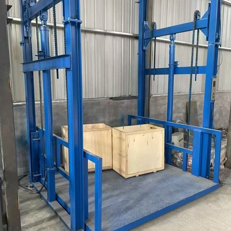 厂房液压双轨货梯电动升降机仓库工业厂房液压升降货梯提升机厂家