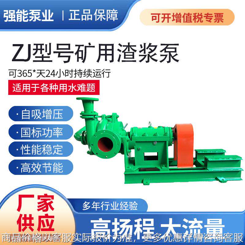 铜精矿渣浆泵尾矿压滤机入料泵高铬抽沙泵 型浮选矿用渣浆泵