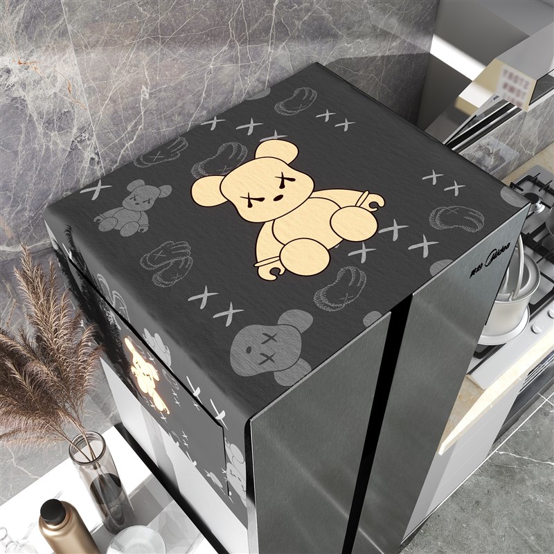 冰箱防尘盖布单双开门防水滚筒罩遮盖防尘垫布高端洗衣机网红盖巾