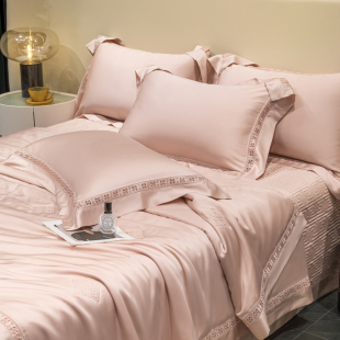 兰精天丝空调被夏凉被床盖四件套冰丝夏被单双人夏天薄被子可机洗