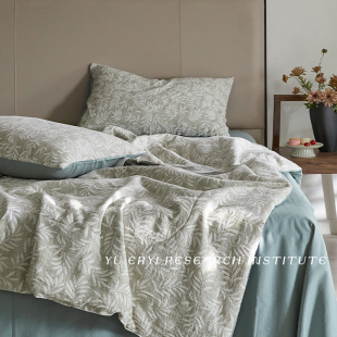 夏天双层纱布夏凉被四件套纯棉单双人空调被夏季 薄被子可机洗夏被