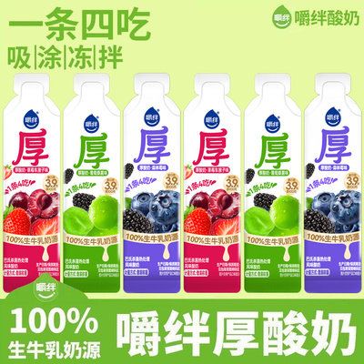 20条嚼绊厚酸奶拌酸奶生牛乳奶源发酵乳风味酸奶多种口味零食小吃