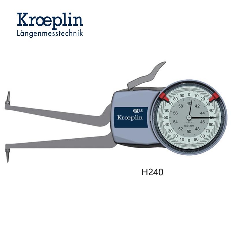 KROEPLIN指针式内径测量卡规带表卡规H240