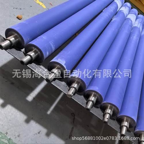 干式覆膜胶辊胶辊包胶滚筒机械配件欢迎来图来样制造