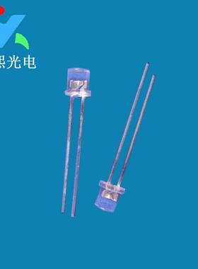 f55MM长脚平头白发黄色LED直插灯珠发光二极管