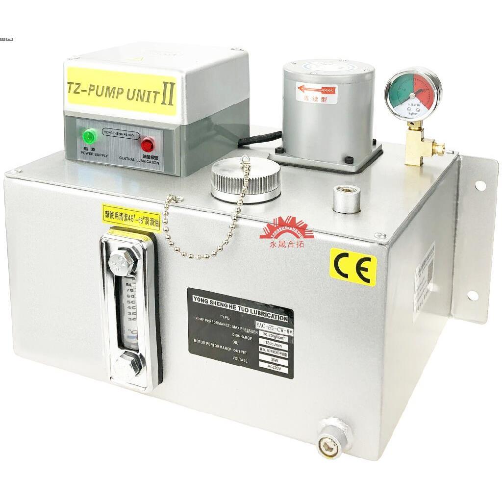 YAC-B2连续型PLC半自动加油器电动润滑油泵机床CNC中心油泵