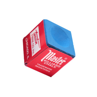 进口master巧克粉鹿牌正品台球杆头擦粉球房公杆专用巧粉台球用品