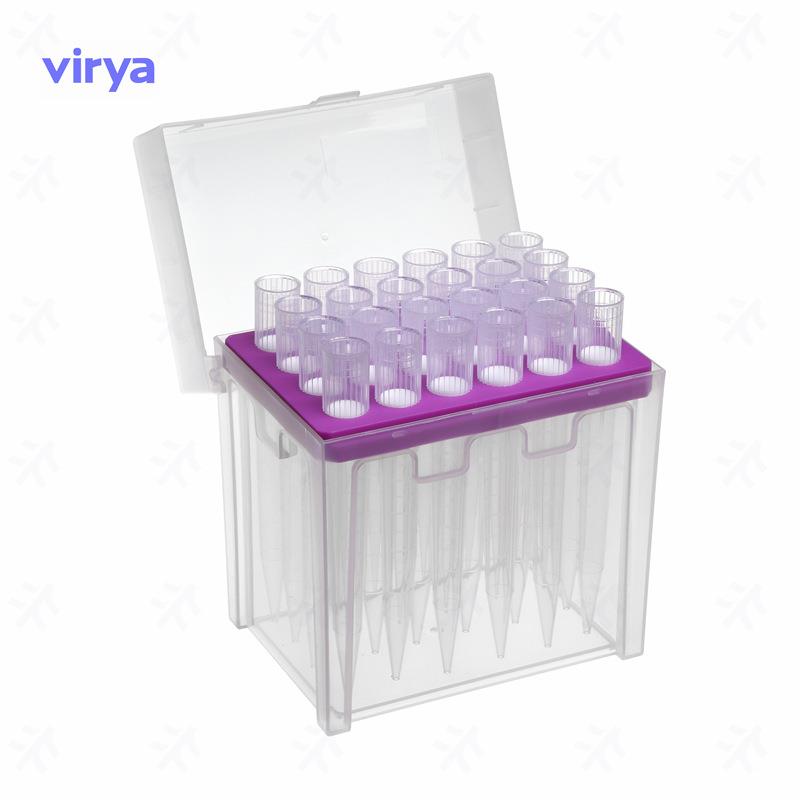 Virya™ Vitip™ 10ml滤芯吸头小头适配Eppendorf移液枪头盒装灭