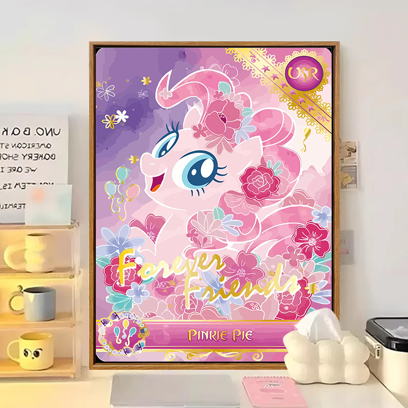 小马宝莉周边-数字油画DIY碧琪手工填涂油彩画卡通动漫治愈装饰画