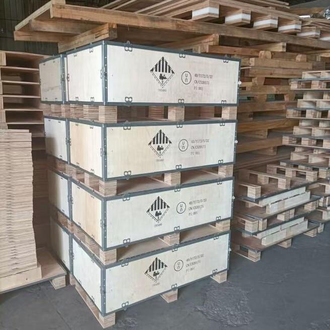 东莞木箱厂家直销钢带卡扣胶合板免熏蒸木箱包装快递物流运输
