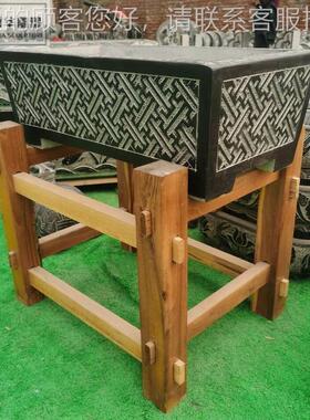 青石石雕鱼缸花盆洗盆石石槽庭院户外仿古槽石手83897缸盆室水内