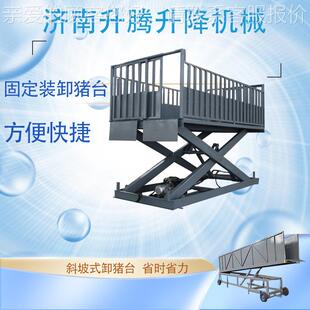 液猪台 猪台电动压升降装 大型养猪场备装 卸猪656设移动卸式