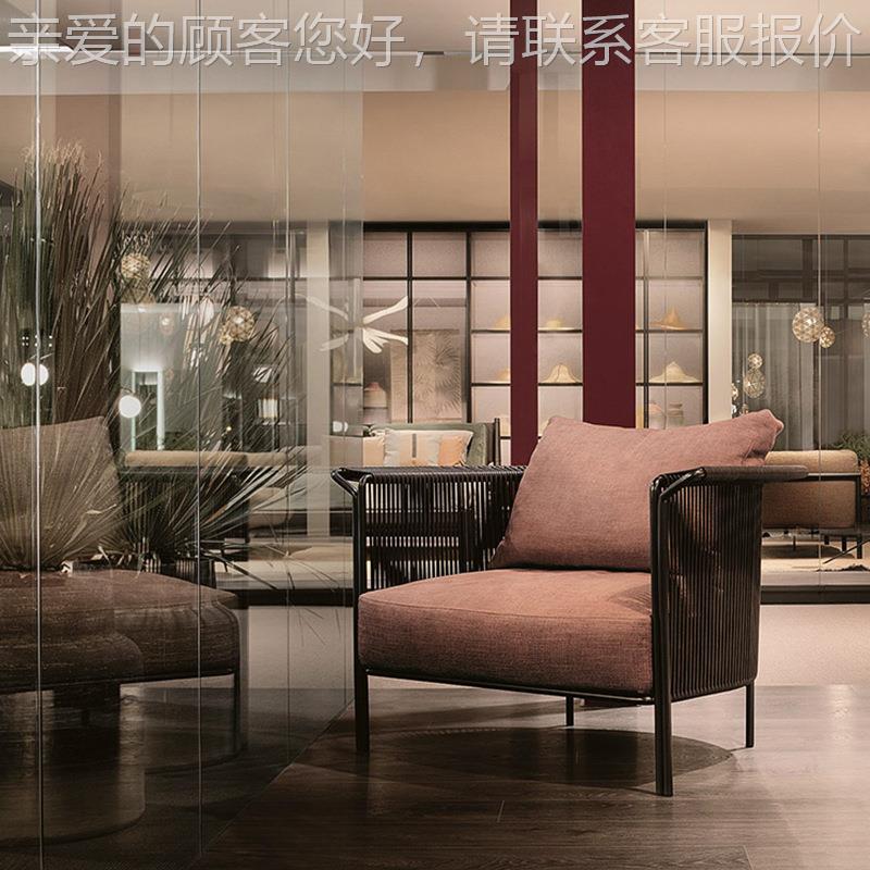 户外藤沙发藤家具室外意新风中式格庭创院花园组休闲藤编桌#0158