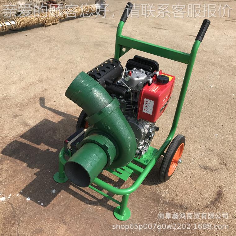 柴油19心5电启动抽沙泵不阻塞柴8程寸离泵PWI水利油工16寸混流泵