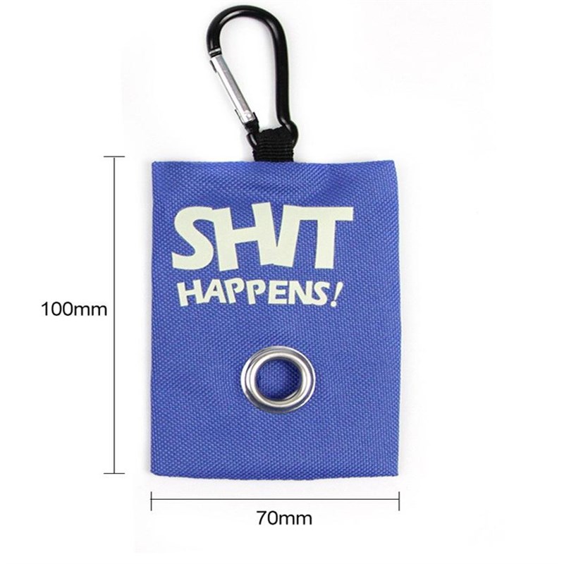 牛津布宠物拾便袋分配器便携户外出遛狗捡屎垃圾袋收纳包挂扣帆布