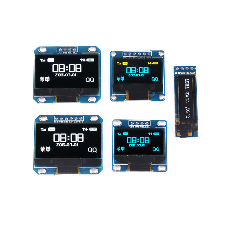 0.96寸OLED显示屏模块0.91 1.3寸液晶屏4/6/7针 12864屏 IIC/SPI