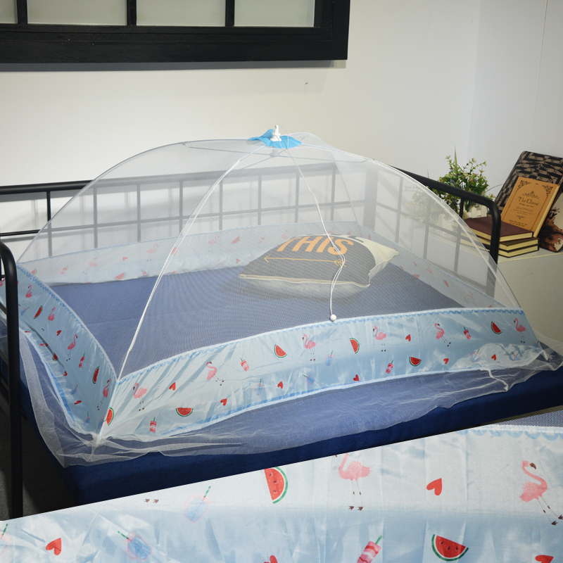 无底婴儿童蚊帐带支架婴儿床儿童折叠伞罩式免安装简易小孩防蚊罩