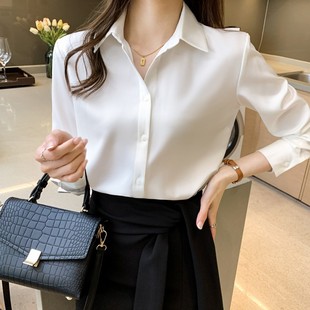 新款加小码秋装150cm娇小矮个子女装显高XXS修身百搭衬衫长袖上衣