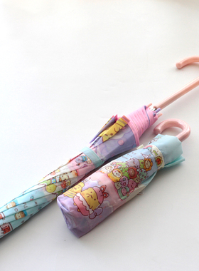 墙角生物学生雨伞紫色童伞卡通可爱成人亲子款