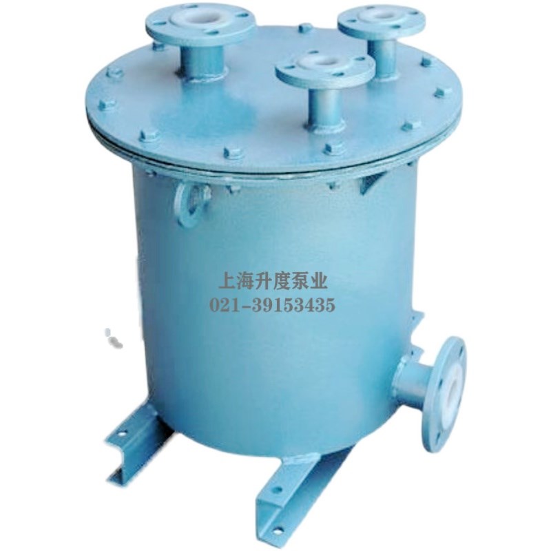 钢衬塑虹吸桶真空引水罐DN150耐酸碱腐蚀水泵引流负压化工自吸