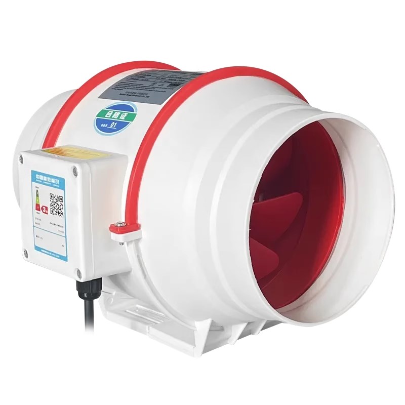 管道风机强力静音斜流增压管道抽风机遥控厨房排气扇排风扇换气扇