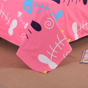 寝室床单单人女生1米5被单纯棉学生加厚幼儿园榻榻米婴儿单件2.0m