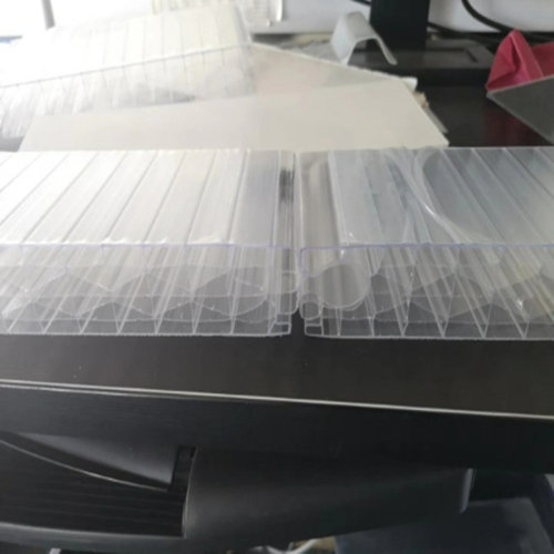 pc插接板隔断户外门头彩色对插七层菱形20mm30mm40拼接发光幕墙板